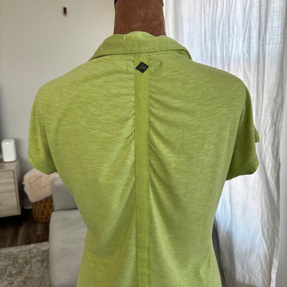 Prana Alessandra Kinley Golf Activewear Dress Green Pintuck Button Bodice XS - Picture 10 of 12